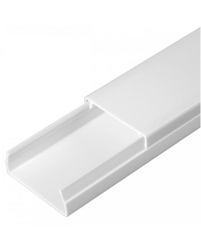 Кабель-канал белый 2-й замок в п/э 40х16 (30 м/уп) Промрукав (PR03.0052) в Белгороде Кабель-канал Pintop.ru
