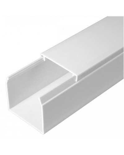 Кабель-канал белый 2-й замок в п/э 40х40 (24 м/уп) Промрукав (PR03.0054) в Белгороде Кабель-канал Pintop.ru