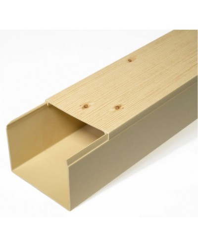 Кабель-канал сосна 2-й замок в п/э 80х60 (8 м/уп) Промрукав (PR03.0190) в Белгороде Кабель-канал Pintop.ru