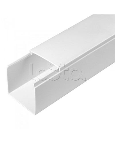 Кабель-канал белый 2-й замок в п/э 60х60 (24м/уп) Промрукав PR.0325213 в Белгороде Кабель-канал Pintop.ru