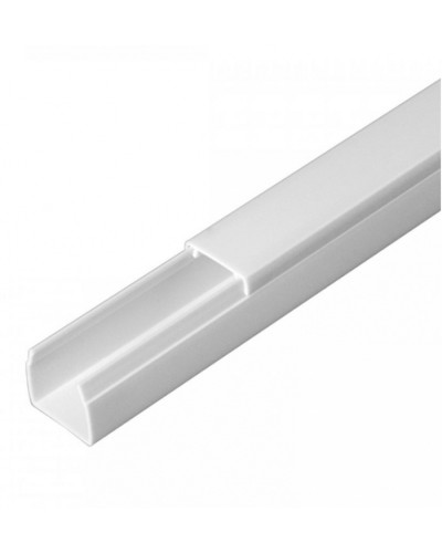 Кабель-канал белый 2-й замок в п/э 16х16 (120м/уп) Промрукав (PR.0616161) в Белгороде Кабель-канал Pintop.ru