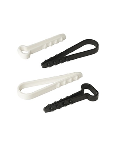 Дюбель-хомут для плоского кабеля 5-10 мм черный (10шт) Промрукав (PR08.6958) в Белгороде Крепеж: Дюбели, шурупы, саморезы Pintop.ru