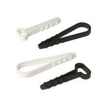 Дюбель-хомут для плоского кабеля 6-14 мм черный (10шт) Промрукав (PR08.6966)