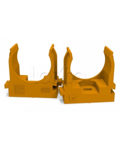 Крепеж-клипса для труб для монтажного пистолета оранжевая д25 (100шт/700шт уп/кор) Промрукав (PR13.0153) в Белгороде Держатели, клипсы, скобы Pintop.ru