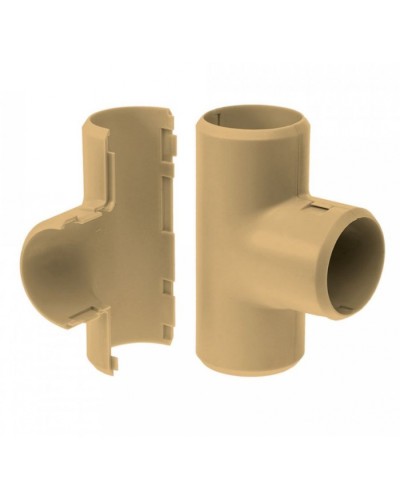 Тройник разборный сосна д25 (30шт/300шт уп/кор) Промрукав (PR13.0289) в Белгороде Повороты, муфты, тройники Pintop.ru