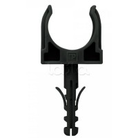 Крепеж-клипса с дюбелем черная д32 в малой упаковке (10шт/450шт уп/кор) Промрукав (PR13.0306)