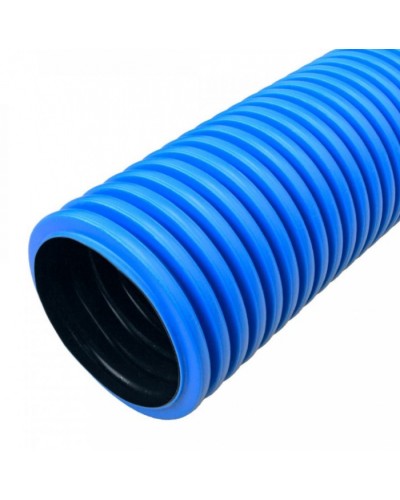 Труба гофрированная двустенная ПНД жесткая тип 450 (SN8) синяя д160 5,7м (22,8м/уп) Промрукав (PR15.0213) в Белгороде Труба гофрированная Pintop.ru