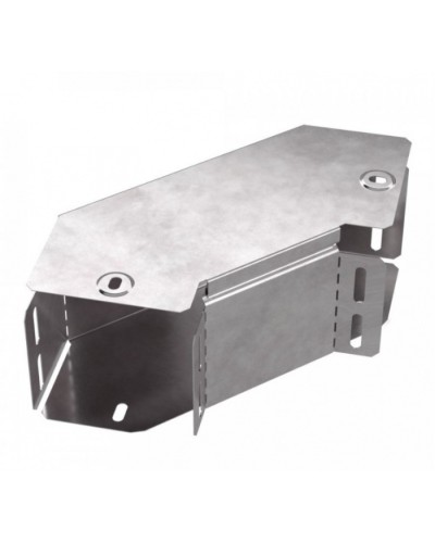 Угол горизонтальный 90 градусов с крышкой Стандарт 100х100 Промрукав (PR16.0413) в Белгороде Аксессуары для кабель-канала Pintop.ru