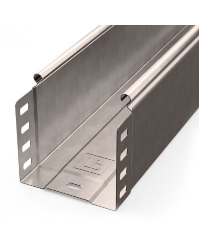 Лоток неперфорированный Стандарт INOX (AISI 409) 100х100х3000 (0,7 мм) (6 м/уп) Промрукав (PR16.2388) в Белгороде Кабельные лотки Pintop.ru