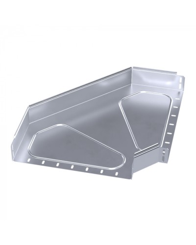 Угол горизонтальный 90 градусов Стандарт INOX (AISI 316) 400х80 Промрукав (PR16.3537) в Белгороде Аксессуары для лотков Pintop.ru