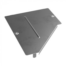 Крышка переходника левого Стандарт INOX (AISI 304) 400х150 Промрукав (PR16.4302)