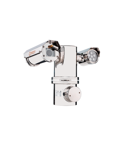 Взрывозащищенный термокожух на поворотной платформе для IP видеокамеры с ИК подсветкой. Напряжение питания: 24 VDC/VAC в Белгороде Системы видеонаблюдения Pintop.ru