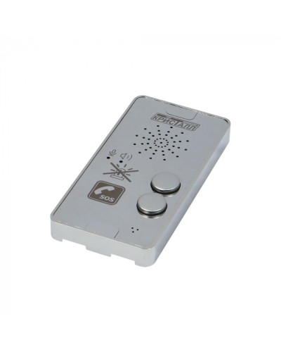 Переговорное устройство с кнопкой отключения оповещателя (зеркальная поверхность) Кристалл СДК-029.МГН.2 в Белгороде Дополнительное оборудование для ОПС Pintop.ru