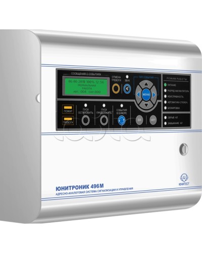 Прибор адресно-аналоговый приемно-контрольный охранно-пожарный Юнитест Юнитроник 496М (ППКОПУ 03041-4-1) в Белгороде Адресная система пожарной сигнализации Юнитест Pintop.ru