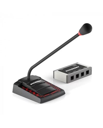 Пульт громкого оповещения STELBERRY F-741 в Белгороде Микрофонные консоли и микрофоны Pintop.ru