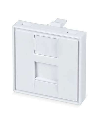 Вставка 45x45 (Mosaic) для 1 модуля формата Keystone Jack (FP-45-1M) Пожтехкабель СКС (202-031) (аналог Mosaic) в Белгороде Модули Keystone Pintop.ru