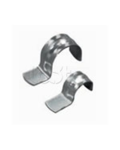 Скоба оцинкованная однолапковая без монтажного отверстия, для трубы D63мм (1уп = 50шт) Экопласт (43761) в Белгороде Держатели, клипсы, скобы Pintop.ru