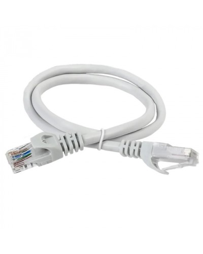 ITK Коммутационный шнур (патч-корд) кат.5Е UTP 1м серый (PC01-C5EU-1M) в Белгороде Патчкорды (медные) Pintop.ru
