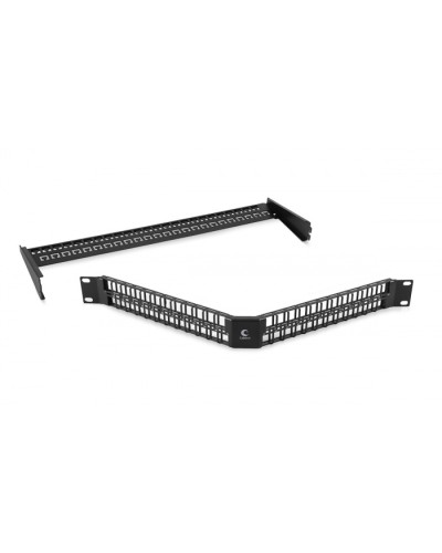 Угловая модульная патч-панель 19, 48 портов, 1U Cabeus (PLBHD-48-CON) в Белгороде Патч панель Pintop.ru