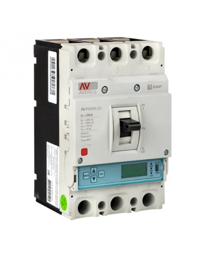 Автоматический выключатель AV POWER-2/3 250А 50kA ETU6.0 EKF (Автоматический выключатель AV POWER-2/3 250А 50k в Белгороде Электротехническое оборудование Pintop.ru