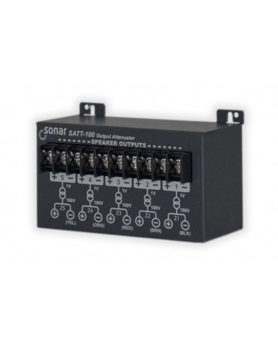Блок аттенюаторов для настольныx усилителей Sonar SATT-100 в Белгороде Система оповещения и трансляции Sonar Pintop.ru