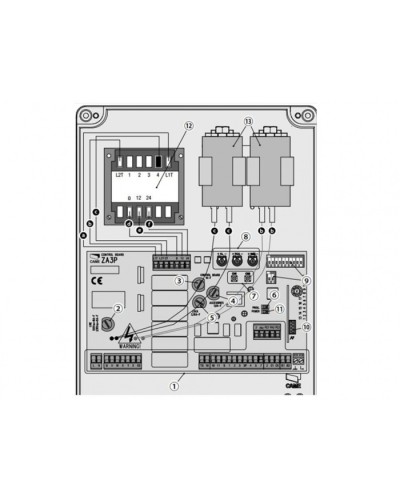 Блок управления для приводов распашных ворот Came 002ZA3P в Белгороде Автоматизация ворот Pintop.ru
