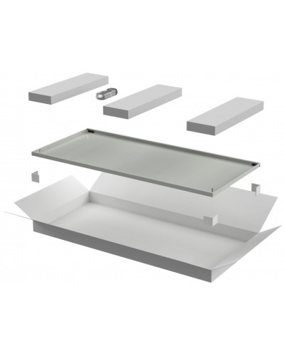 ITK LINEA N Дверь металлическая 600мм шкафа 33U сер. (LN35-33U6X-DM) в Белгороде Аксессуары для стоек и шкафов Pintop.ru