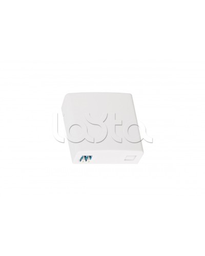 Оптическая розетка (кросс), укомплектованная на 2 порта LC/UPC, SM 9/125 OS2, полный комплект NMF-WO02LCUS2-CS-WT в Белгороде Проходные адаптеры и розетки оптические Pintop.ru