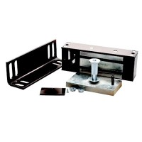 Замок электромагнитный Олевс М2-300 с уголком черный