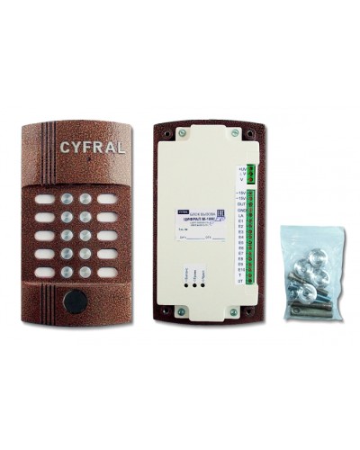 Блок вызова видеодомофона на 10 абонентов Цифрал M-10M/PVC в Белгороде Блоки вызова многоабонентные Pintop.ru