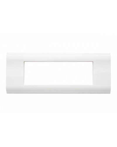 Рамка французский стандарт 6 модулей 45 × 22,5 мм, белый Eurolan (16M-00-06WT) в Белгороде Комбинированные настенные розетки Pintop.ru