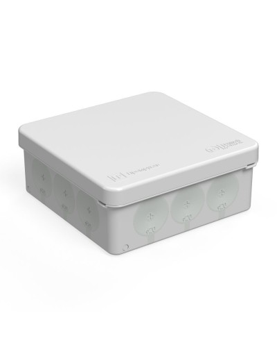 Коробка распред. 60-0303м двухкомп. безгалогенная (HF) 100х100х40 (8шт/уп) Промрукав (60-0303м) в Белгороде Распределительные коробки Pintop.ru