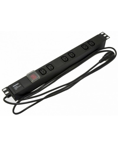 Блок розеток Hyperline SHE19-6IEC-S-2.5IEC в Белгороде Блоки розеток Pintop.ru