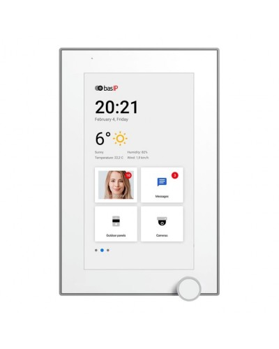 IP-видеодомофон BAS-IP AZ-07L WHITE в Белгороде Абонентские IP устройства Pintop.ru