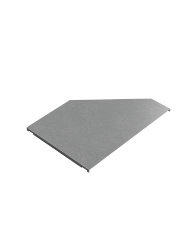 Крышка переходника левого 200-400 мм ПЛЮС INOX304 КМ-Профиль (KPDplus200-400-L INOX304) в Белгороде Аксессуары для лотков Pintop.ru