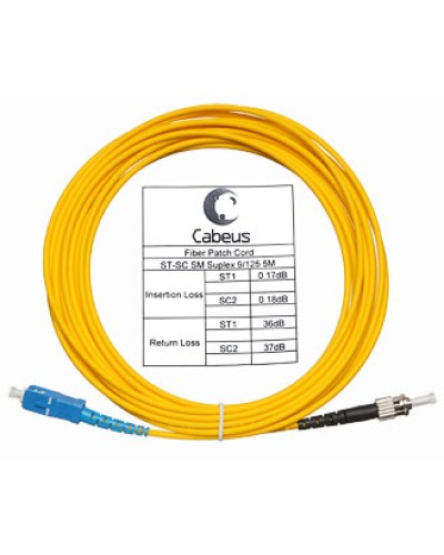 Шнур оптический simplex LC/APC-FC/UPC 9/125 sm 10м LSZH Cabeus FOP(s)-9-LC/APC-FC/UPC-10m в Белгороде Патч-корды оптические Pintop.ru