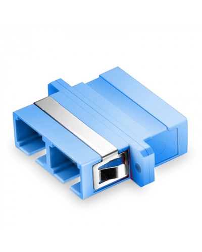 Оптический адаптер OS2, дуплекс SC, с фланцами, синий Eurolan (36A-S2-2S-02BU) в Белгороде Проходные адаптеры и розетки оптические Pintop.ru