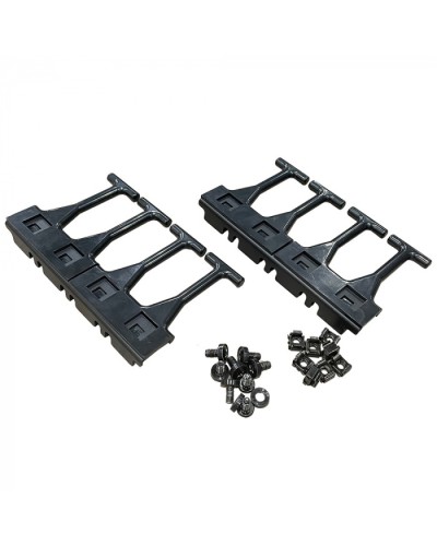 Кабельная гребенка 4U универс, с пальцами глубиной 106 мм, 2 шт. в комп, черная LANMASTER (LAN-DC-CB-4U-PF/S) в Белгороде Аксессуары для стоек и шкафов Pintop.ru