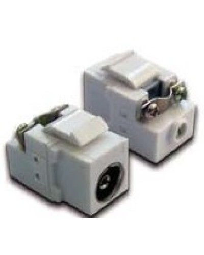 Вставка Keystone TV-розетка, винтовое соединение, белая LANMASTER LAN-OK-TV/S-WH в Белгороде Коннекторы Pintop.ru