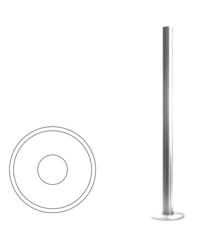 Стойка ограждения базовая (антик серебро) Oxgard в Белгороде Ограждения Pintop.ru