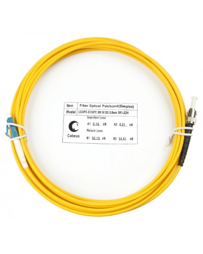 Шнур оптический simplex LC-ST 9/125 sm 10м LSZH Cabeus FOP(s)-9-LC-ST-10m в Белгороде Патч-корды оптические Pintop.ru