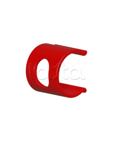 Клипса для крепления наклеек с калиброванными отверстиями D25 (50шт.), цвет красный Экопласт (49626-50) в Белгороде Держатели, клипсы, скобы Pintop.ru