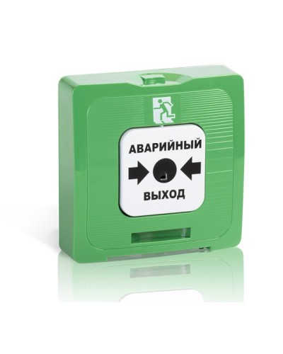 Элемент дистанционного управления Рубеж ИР 513-10 исп.1 Аварийный выход (зеленый) в Белгороде Извещатели охранные Pintop.ru