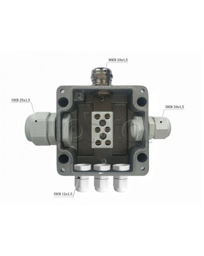 Металлическая коробка соединительная Магнито-контакт МКС 2ВК «МОРОЗ» с датчиком вскрытия корпуса (тампером), IP66/IP68 в Белгороде Распределительные коробки Pintop.ru