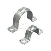 Скоба оцинкованная двулапковая для трубы D16 мм (100 шт/уп) Экопласт 43616