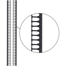 Кабельная гребенка 42U с пальцами глубиной 106 мм, 2 шт. в компл., черная LANMASTER (LAN-DC-CB-42Ux8-PF/S)