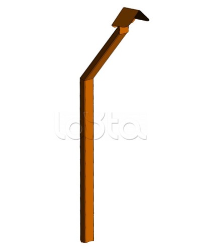 Стойка кнопки выхода Аякс наклонная исп.02 (в землю), оранжевая Магнито-контакт в Белгороде Дополнительное оборудование для ОПС Pintop.ru