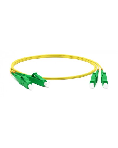 Патч-корд волоконно-оптический одномодовый SM 9/125 (OS2), LC/APC-LC/APC, duplex, LSZH, 5 м Hyperline FC-D2-9-LC/AR-LC/AR-H-5M-LSZH-YL в Белгороде Патч-корды оптические Pintop.ru
